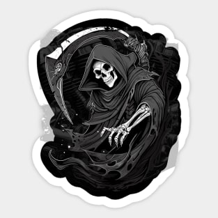 Grim Reaper / Death Motorbike Motorcycle Biker Sticker